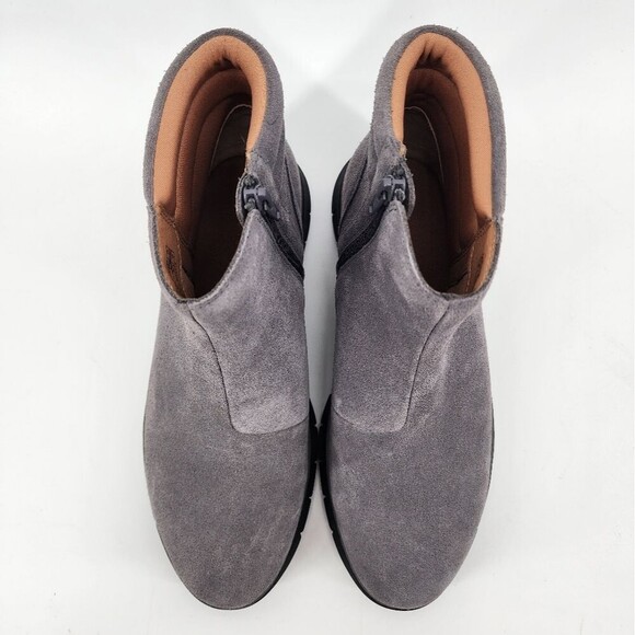 Vionic Arya Grey Nubuck Leather‎ Ankle Boots New Size 8 - Picture 8 of 12